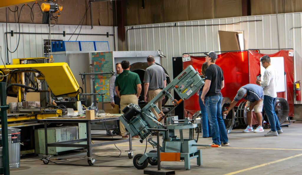 Sales Reps Touring AirPro's production facilities