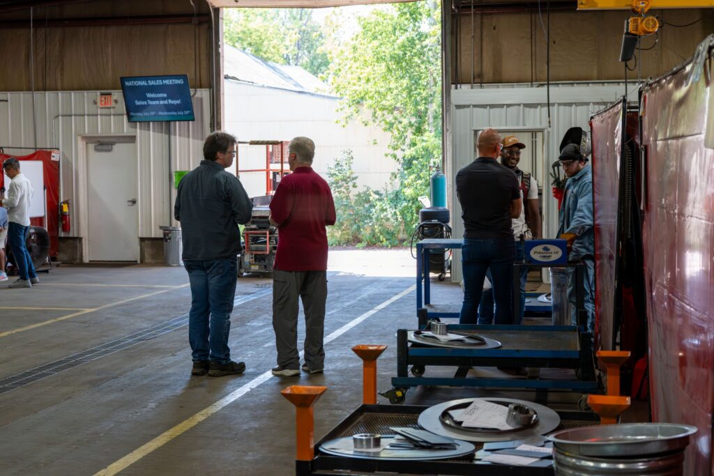 Sales Reps Touring AirPro's production facilities